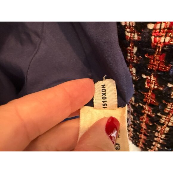 L'Agence Adette Black Orange Tweed Blazer - Size M - Picture 4 of 8